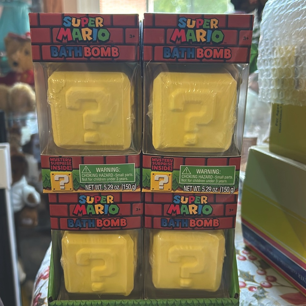 Super Mario surprise bath bombs. New